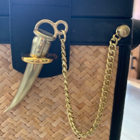 Sancia L'echelle Rattan Box Bag - Sold out - Picture 3 of 7